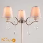 Торшер Eurosvet Aurelia 01059/3 сатин-никель/прозрачный хрусталь Strotskis - Фото 0