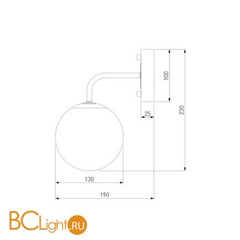 Бра Eurosvet Austin 70091/1 черный - Схема