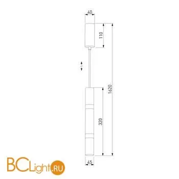 Подвесной светильник Eurosvet Axel 50210/1 LED хром - Фото 2