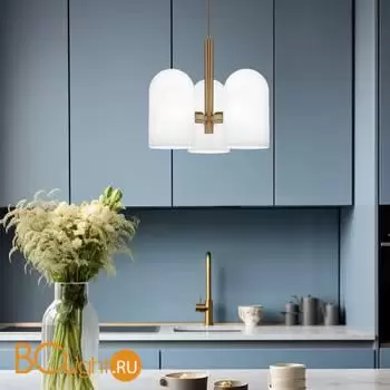 Подвесной светильник Eurosvet Bambola new 50357/3 латунь a065660 - Фото 2