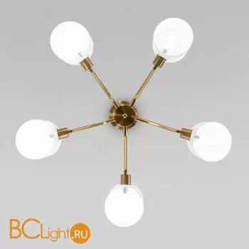 Потолочный светильник Eurosvet Bambola new 60157/5 латунь a065045 - Фото 1