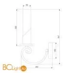 Бра Eurosvet Banci 60117/1 никель - Фото 2