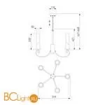 Люстра Eurosvet Banci 60117/5 золото - Фото 1