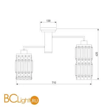 Люстра Eurosvet Barra 10100/6 хром - Фото 3