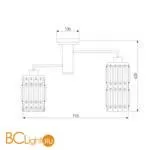 Люстра Eurosvet Barra 10100/6 хром - Фото 3