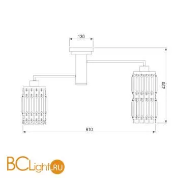 Люстра Eurosvet Barra 10100/8 золото - Фото 1