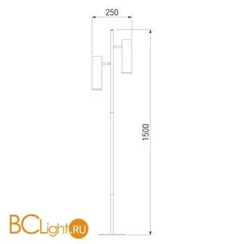 Торшер Eurosvet Barre 01087/2 черный a056593 - Фото 0