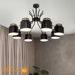 Люстра Eurosvet Batler 70133/8 черный a057400