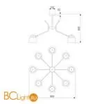 Люстра Eurosvet Batler 70133/8 черный a057400 - Фото 4