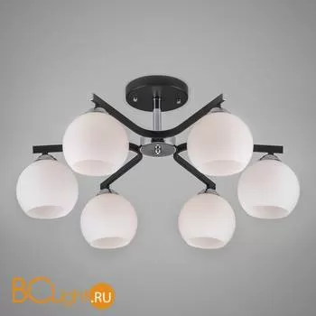 Потолочная люстра Eurosvet Blasco 30145/6 хром/венге
