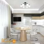 Потолочная люстра Eurosvet Blasco 30145/6 хром/венге - Фото 1