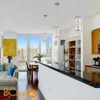 Подвесной светильник Eurosvet Block 50185/1 хром - Фото 0