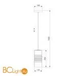 Подвесной светильник Eurosvet Block 50185/1 хром - Фото 3