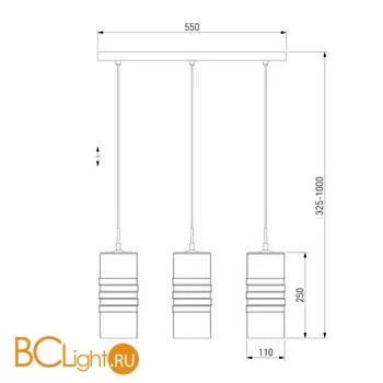 Подвесной светильник Eurosvet Block 50185/3 - Фото 1