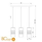 Подвесной светильник Eurosvet Block 50185/3 - Фото 1
