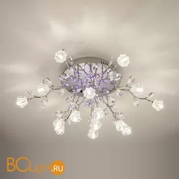 Потолочная люстра Eurosvet Bloomy 80115/15 хром/синий+красный+фиолетовый