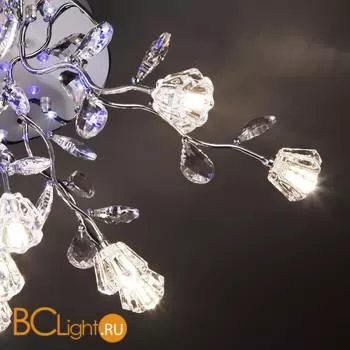 Потолочная люстра Eurosvet Bloomy 80115/15 хром/синий+красный+фиолетовый - Фото 9