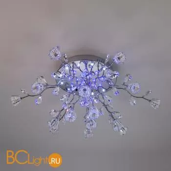 Потолочная люстра Eurosvet Bloomy 80115/15 хром/синий+красный+фиолетовый - Фото 1