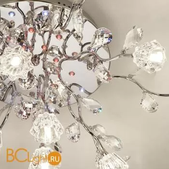 Потолочная люстра Eurosvet Bloomy 80115/15 хром/синий+красный+фиолетовый - Фото 5
