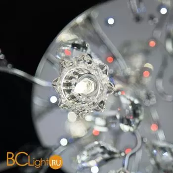 Потолочная люстра Eurosvet Bloomy 80115/15 хром/синий+красный+фиолетовый - Фото 7