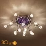 Потолочная люстра Eurosvet Bloomy 80115/15 хром/синий+красный+фиолетовый - Фото 0