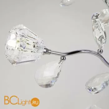 Потолочная люстра Eurosvet Bloomy 80115/23 хром/синий+красный+фиолетовый - Фото 1