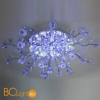 Потолочная люстра Eurosvet Bloomy 80115/23 хром/синий+красный+фиолетовый - Фото 3