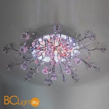 Потолочная люстра Eurosvet Bloomy 80115/23 хром/синий+красный+фиолетовый - Фото 4