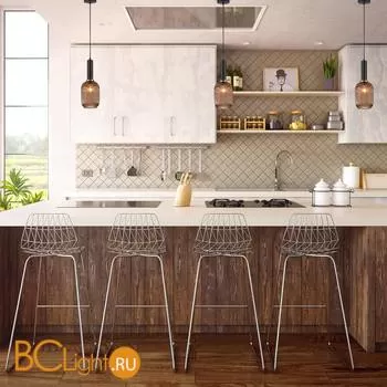 Подвесной светильник Eurosvet Bravo 50181/1 янтарь - Фото 1