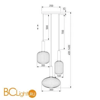 Подвесной светильник Eurosvet Bravo 50183/3 черный a056838 - Фото 4