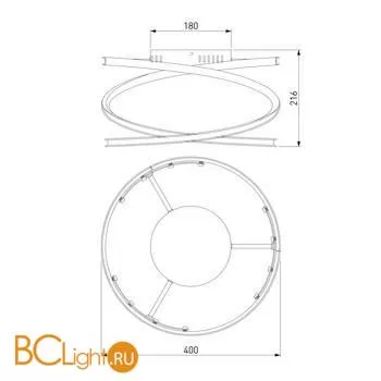 Потолочный светильник Eurosvet Breeze 90229/3 хром - Фото 1