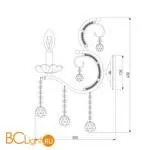 Бра Eurosvet Brezza 10107/1 хром - Фото 3