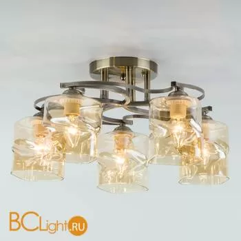 Потолочная люстра Eurosvet Brice 30158/5 античная бронза - Фото 0