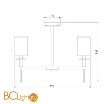 Люстра Eurosvet Brielle 60132/6 хром a057582 - Фото 3