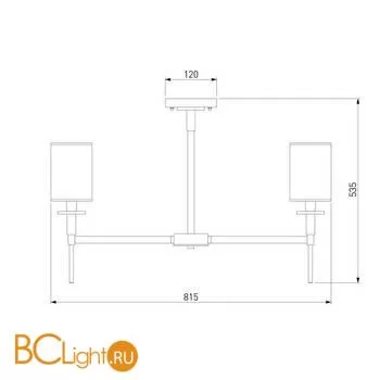 Люстра Eurosvet Brielle 60132/8 хром a057592 - Фото 3