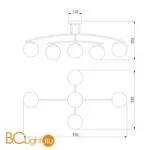 Люстра Eurosvet Bronx 30170/5 золото - Фото 2