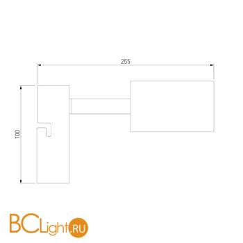 Бра Eurosvet Bronze 20063/1 античная бронза 9W - Схема