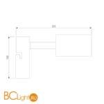 Бра Eurosvet Bronze 20063/1 античная бронза 9W - Схема