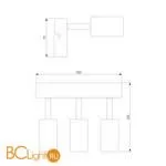 Настенный светильник Eurosvet Bronze 20063/3 LED античная бронза - Фото 4