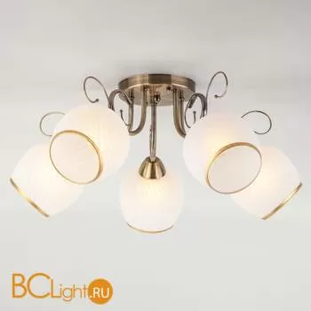 Потолочная люстра Eurosvet Brooksy 30159/5 античная бронза