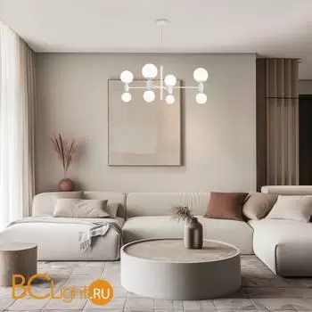 Подвесной светильник Eurosvet Bubble new 30182/8 белый a063210 - Фото 3