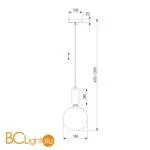 Подвесной светильник Eurosvet Bubble 50197/1 черный жемчуг - Фото 2