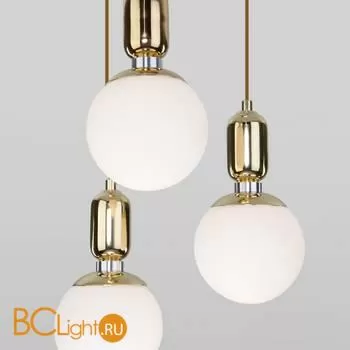 Подвесной светильник Eurosvet Bubble 50151/3 золото a056843 - Фото 1