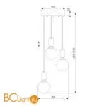 Подвесной светильник Eurosvet Bubble 50151/3 черный жемчуг a056846 - Фото 2