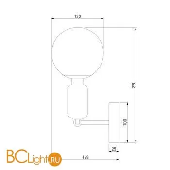 Бра Eurosvet Bubble 50251/1 черный жемчуг a057866 - Фото 2