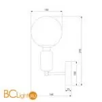 Бра Eurosvet Bubble 50251/1 черный жемчуг a057866 - Фото 2