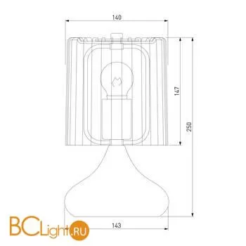Настольная лампа Eurosvet Bulbo 01068/1 розовое золото - Фото 2