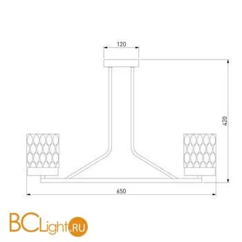 Люстра Eurosvet Calle 60127/6 латунь a057089 - Фото 3