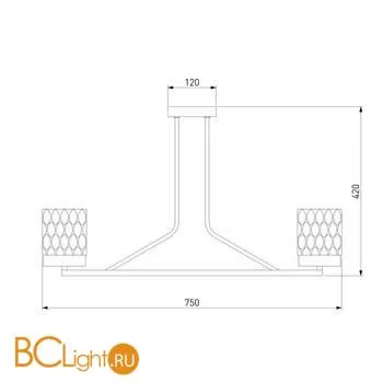 Люстра Eurosvet Calle 60127/8 хром a057094 - Фото 4