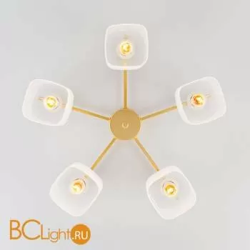 Потолочная люстра Eurosvet Camila 30143/5 латунь - Фото 3